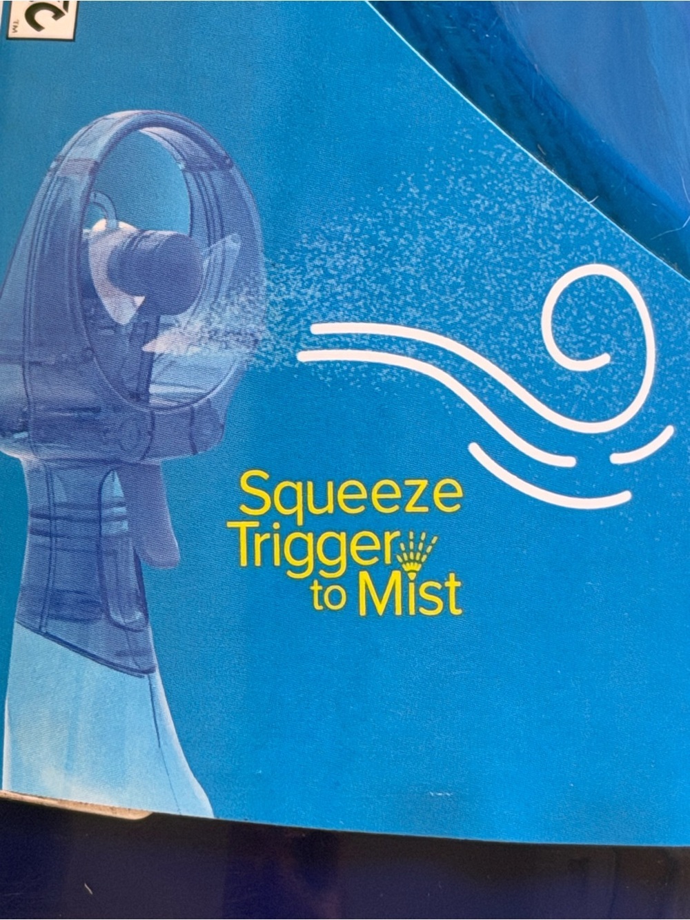 O2COOL Deluxe Misting Fan - Blue - Picture 6 of 8